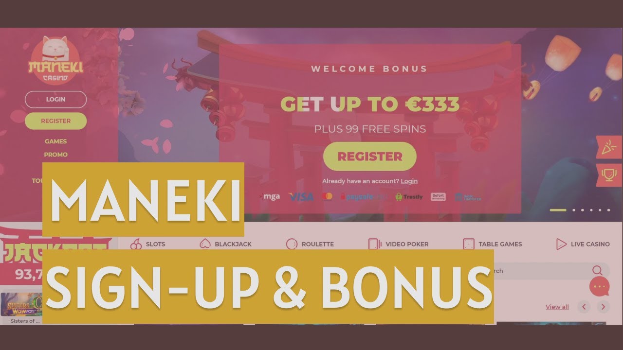 Maneki Casino How to Sign-Up & Bonuses - YouTube